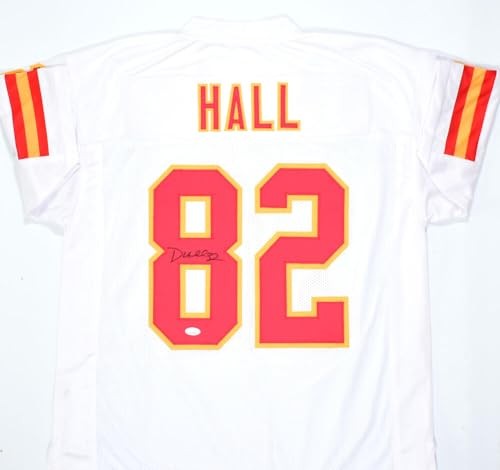 Dante Hall Signed Kansas City Chiefs White Custom Jersey