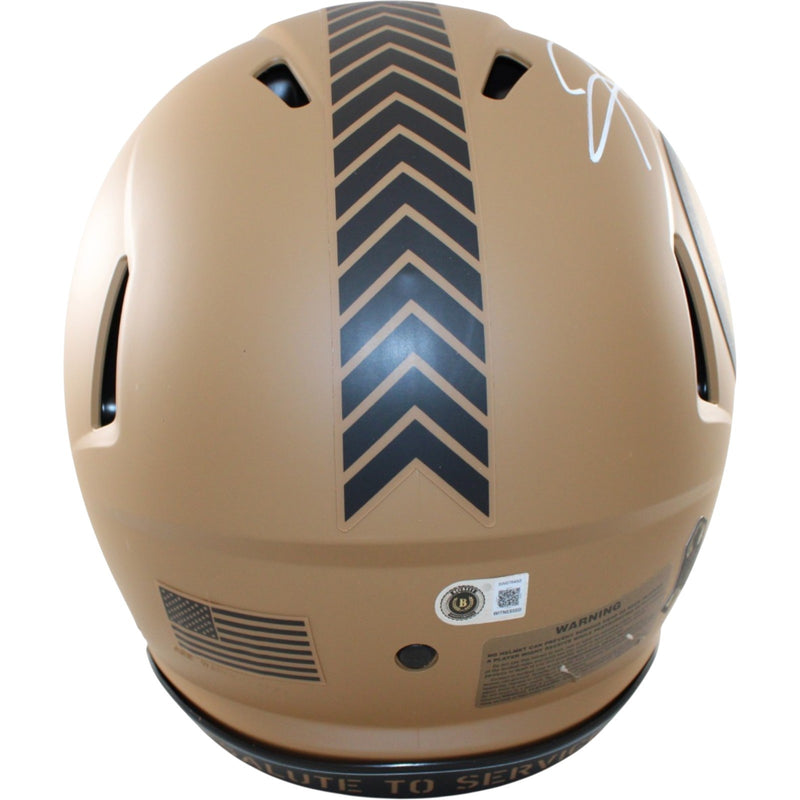 Hines Ward Signed Pittsburgh Steelers 2023 Salute to Service Proline Helmet