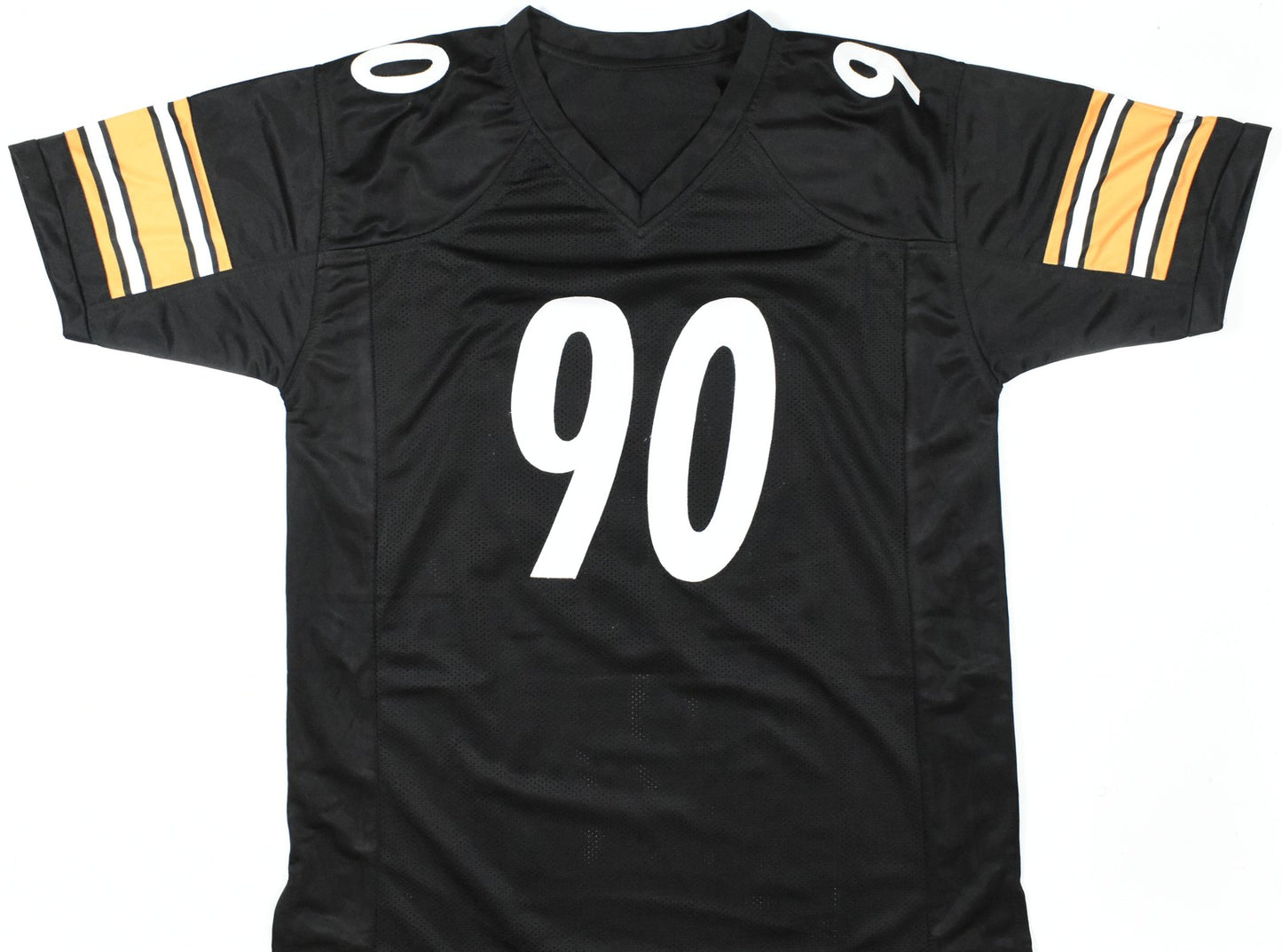 T.J. Watt Autographed Pittsburgh Steelers Custom Black Jersey
