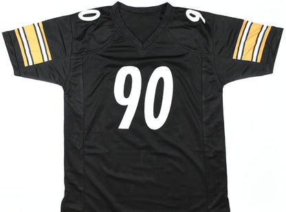 T.J. Watt Autographed Pittsburgh Steelers Custom Black Jersey