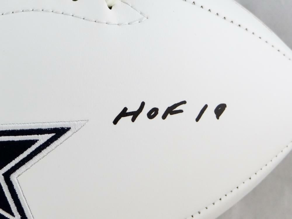 Gil Brandt Signed Dallas Cowboys Logo Football (HOF Inscription)