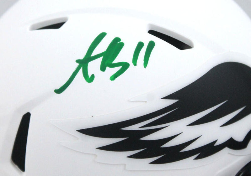 A.J. Brown Signed Philadelphia Eagles Lunar Speed Mini Helmet