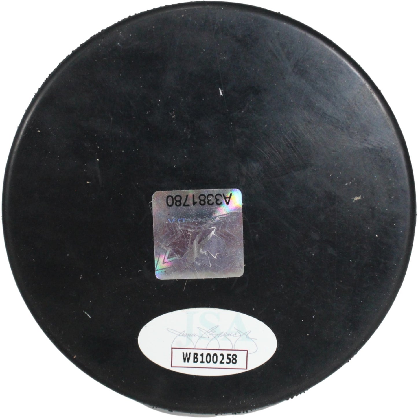 Caroline Ouellette Signed Team Canada Logo Puck (HOF Inscription) JSA