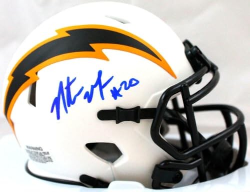 Natrone Means Signed San Diego Chargers Lunar Speed Mini Helmet
