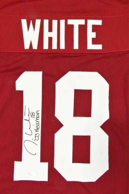 Jason White Signed Oklahoma Sooners Maroon Custom Jersey