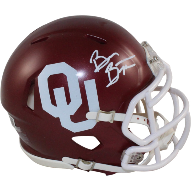 Brian Bosworth Autographed Oklahoma Sooners Mini Helmet (BAS Witnessed)