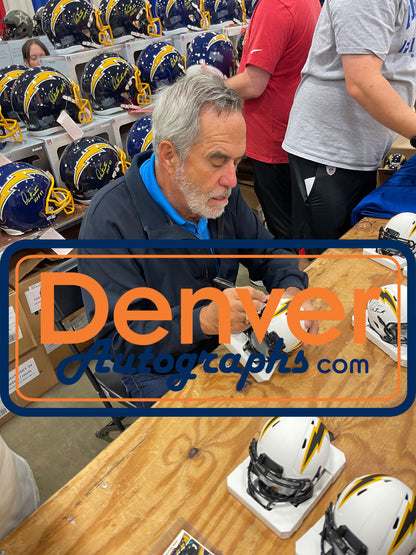 Dan Fouts San Diego Chargers Autographed Lunar Mini Helmet
