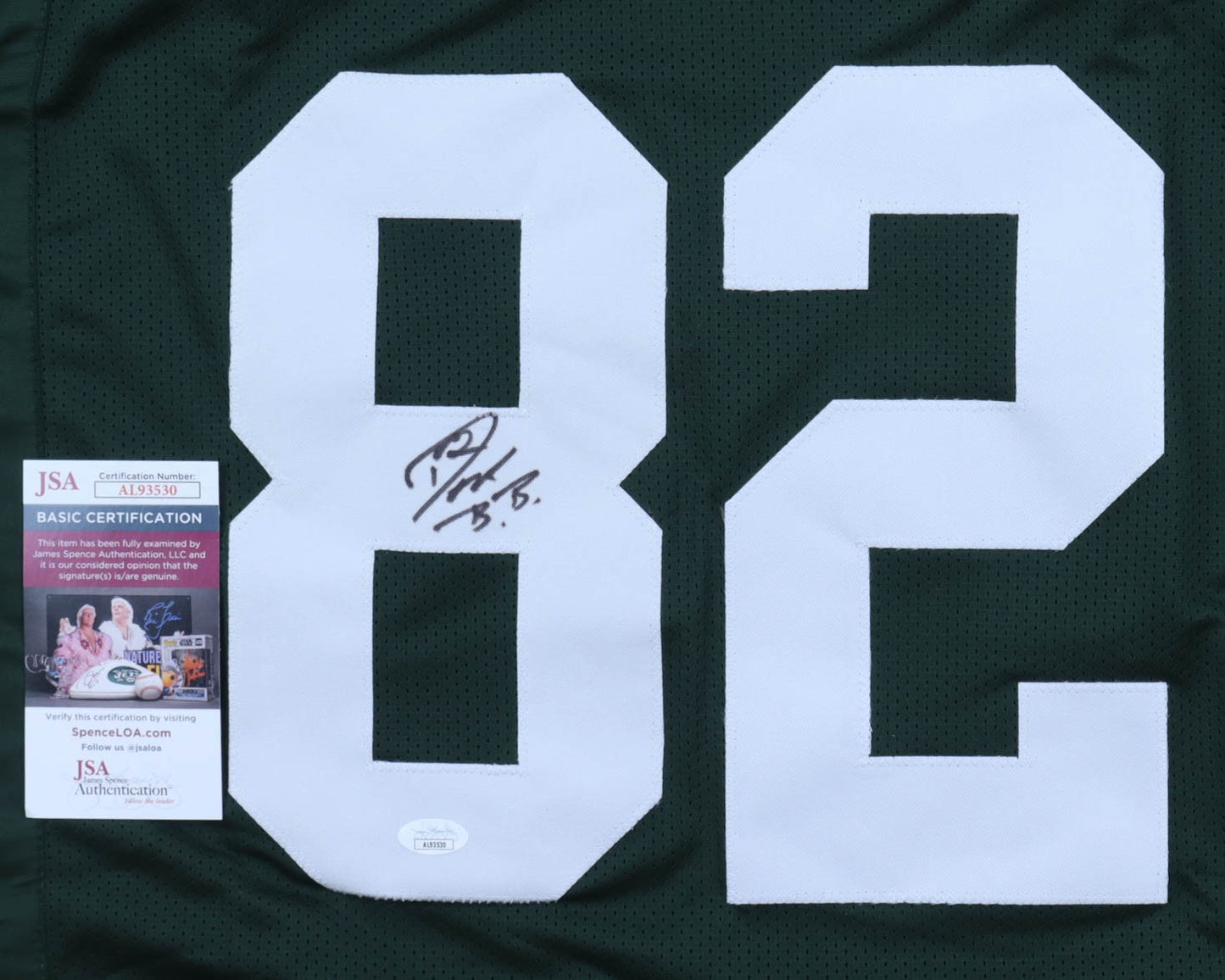Don Beebe Autographed Green Bay Packers Custom Jersey