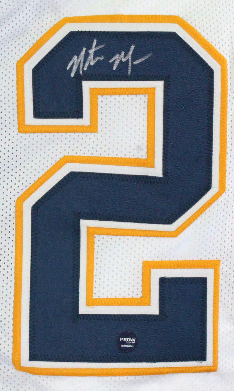 Natrone Means Signed San Diego Chargers Custom White Jersey