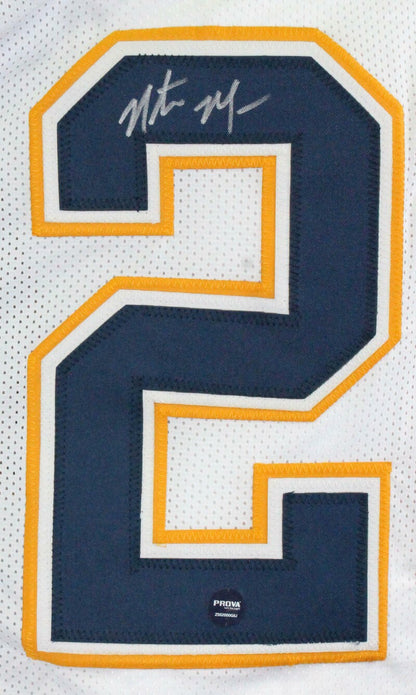 Natrone Means Signed San Diego Chargers Custom White Jersey