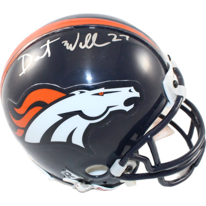 Darrent Williams Signed Denver Broncos VSR4 Mini Helmet (BAS)