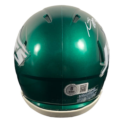 Davante Adams Signed New York Jets Riddell Speed Mini Helmet (Beckett COA)