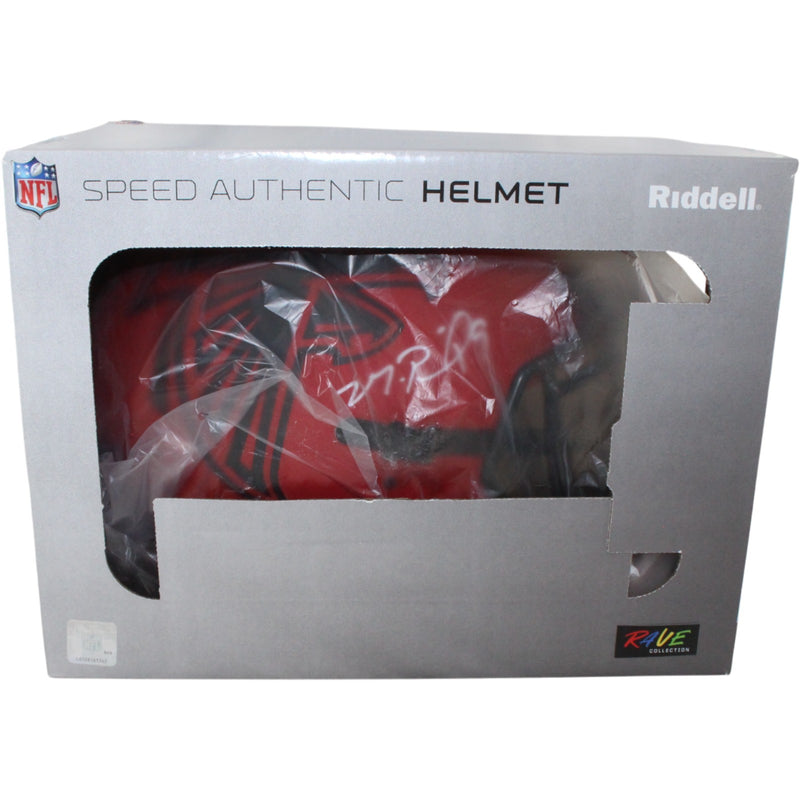 Michael Penix Jr. Signed Atlanta Falcons Authentic Rave Full Size Helmet
