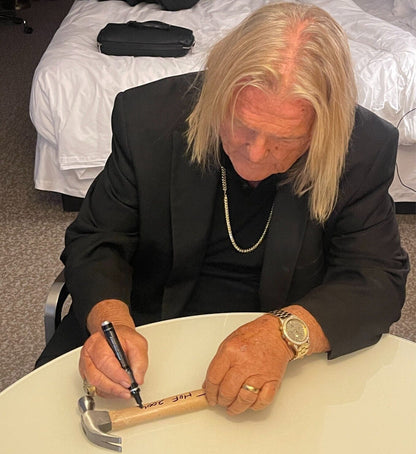 Greg Valentine Signed 7oz Hammer WWE HOF 2004 Inscriptions Beckett BAS COA