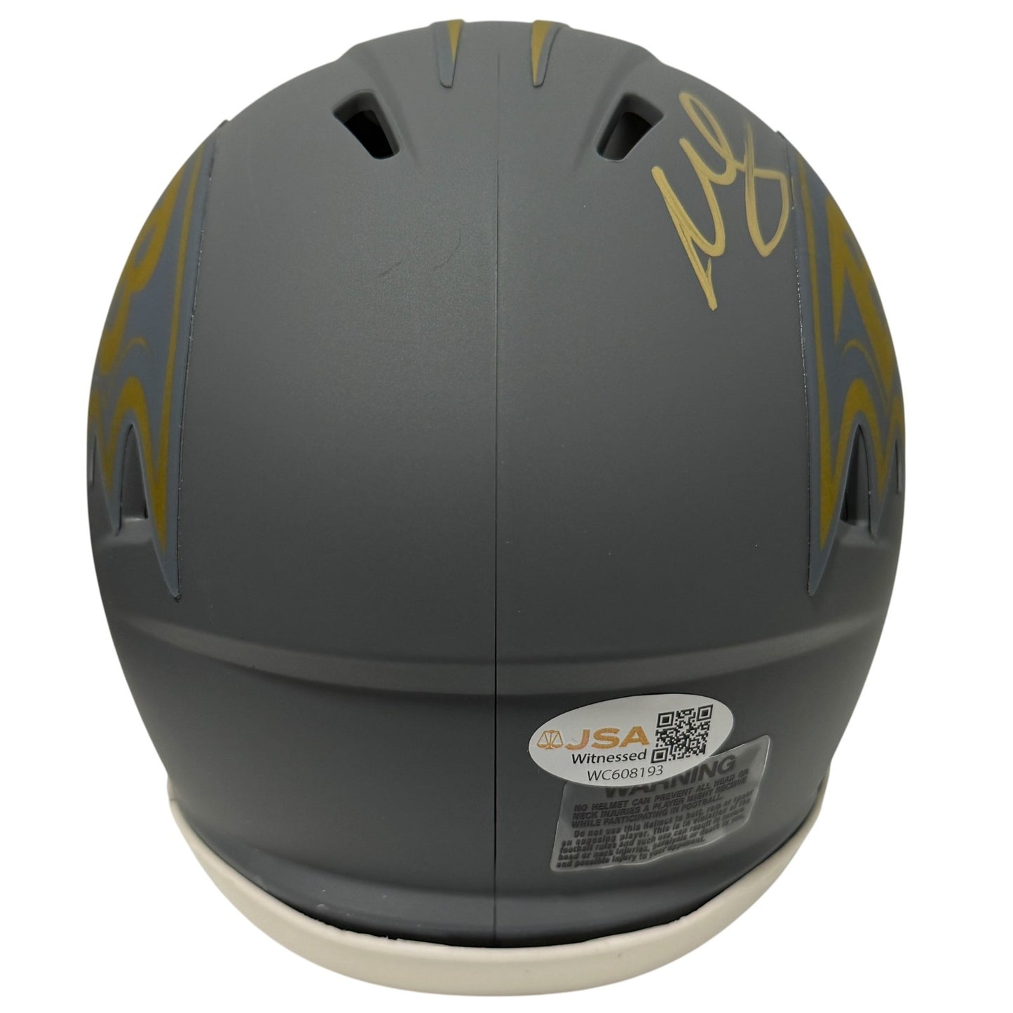 Willis McGahee Signed Baltimore Ravens Slate Alternate Mini Helmet