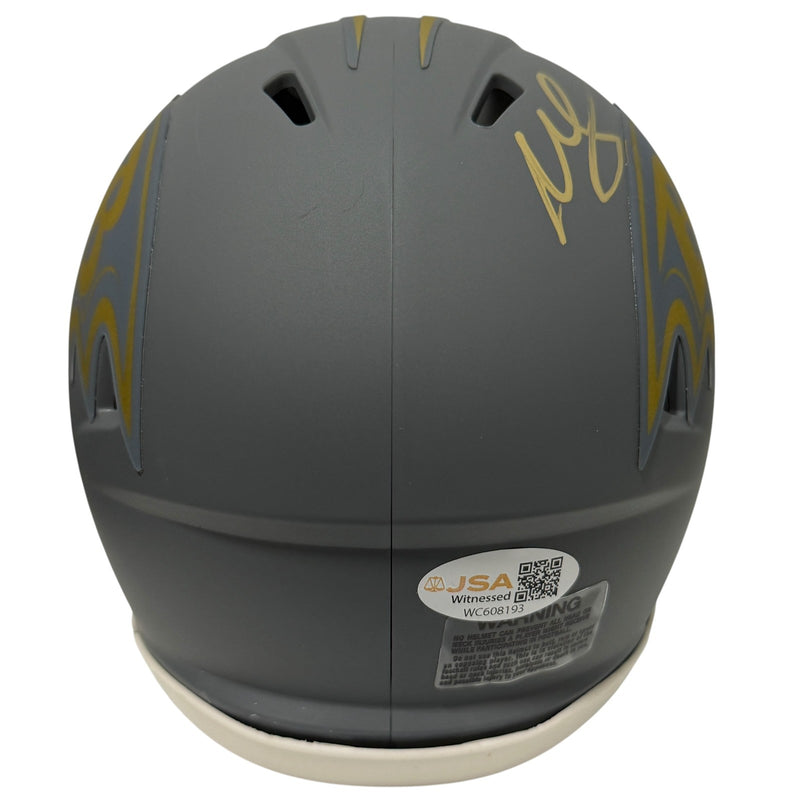 Willis McGahee Signed Baltimore Ravens Slate Alternate Mini Helmet