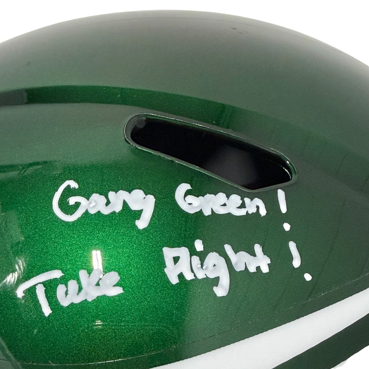D'Angelo Ponds Signed New York Jets Speed Full Size Helmet w/ 2 Inscriptions