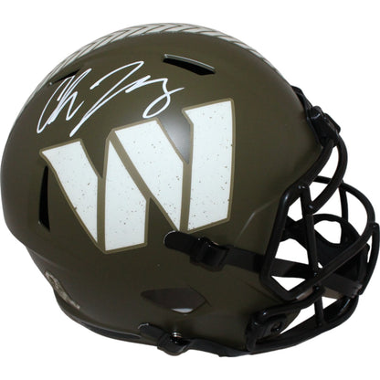 Chase Young Signed Washington Commanders Full Size Salute to Service Helmet