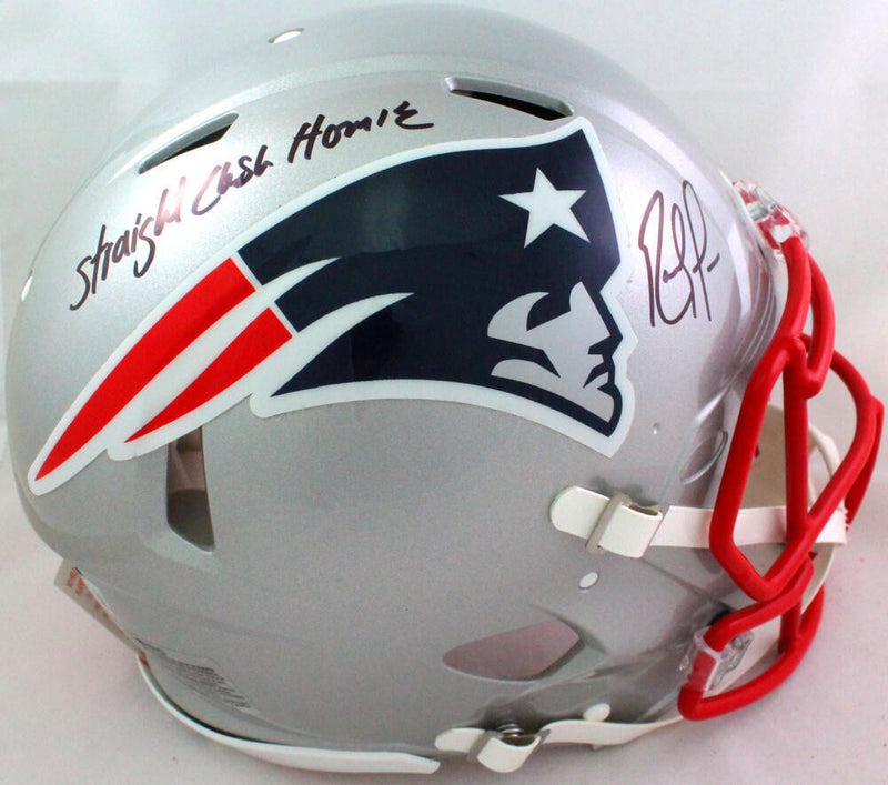 Randy Moss Signed New England Patriots Full Size Speed Authentic Helmet