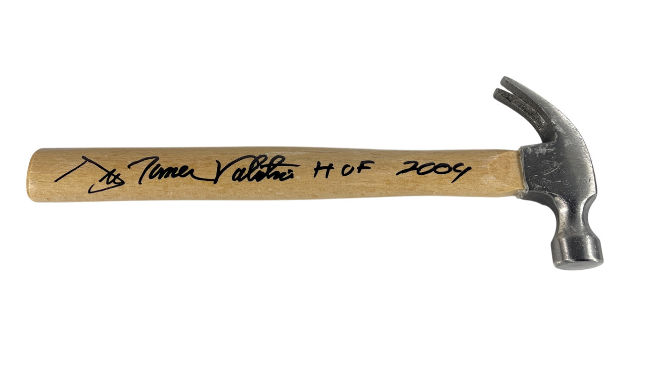 Greg Valentine Signed 7oz Hammer WWE HOF 2004 Inscriptions Beckett BAS COA