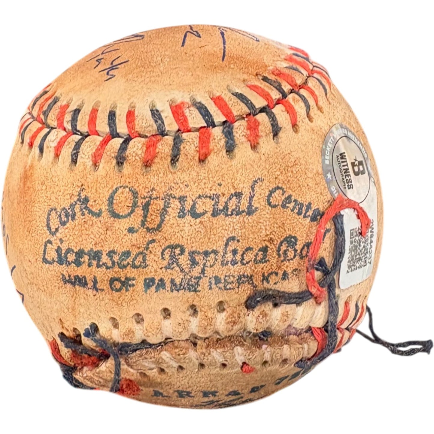 Sandlot Cast Multi-Signed Babe Ruth Ripped Custom Baseball (6 Sigs) Beckett