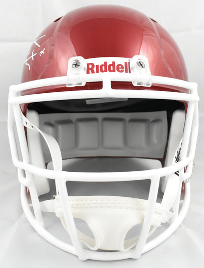 John Mateer Signed Oklahoma Sooners Full Size Speed Helmet