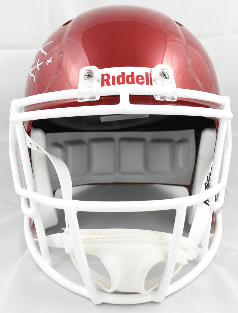 John Mateer Signed Oklahoma Sooners Full Size Speed Helmet