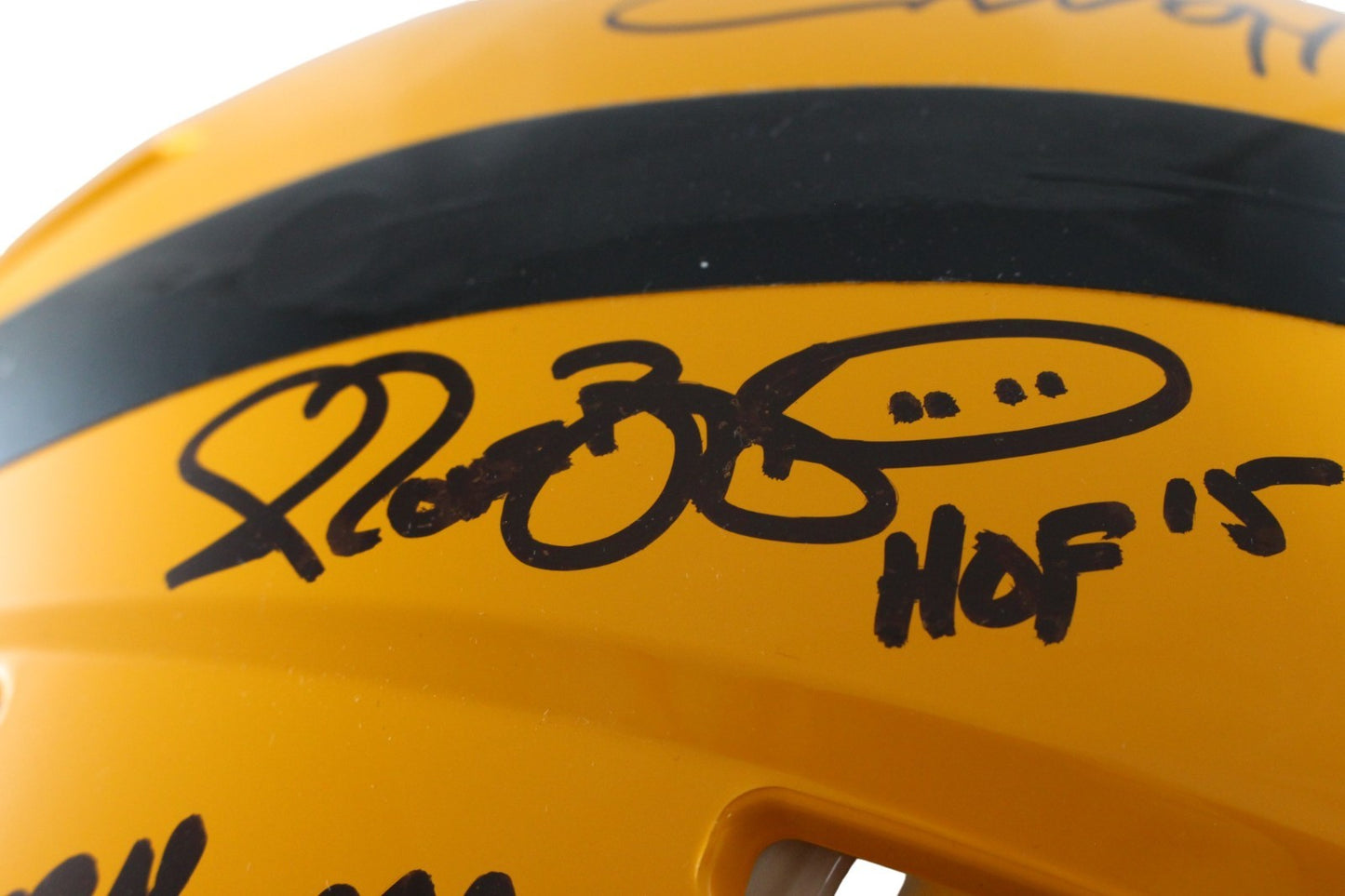 Franco Harris & Terry Bradshaw Multi-Signed Steelers HOF Full Size Helmet