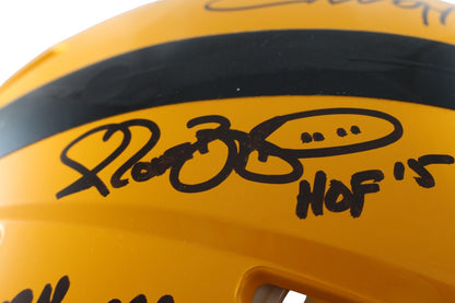 Franco Harris & Terry Bradshaw Multi-Signed Steelers HOF Full Size Helmet