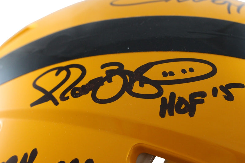 Franco Harris & Terry Bradshaw Multi-Signed Steelers HOF Full Size Helmet