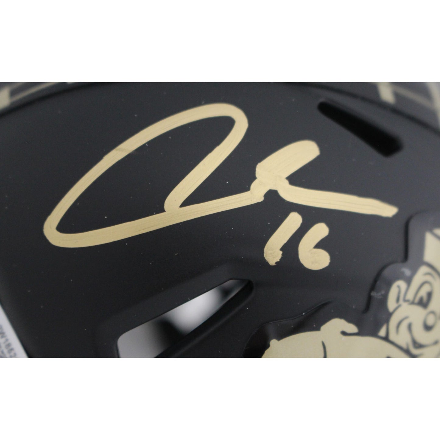 Aidan O'Connell Signed Purdue Boilermakers Vintage Pete Mini Helmet Inscribed