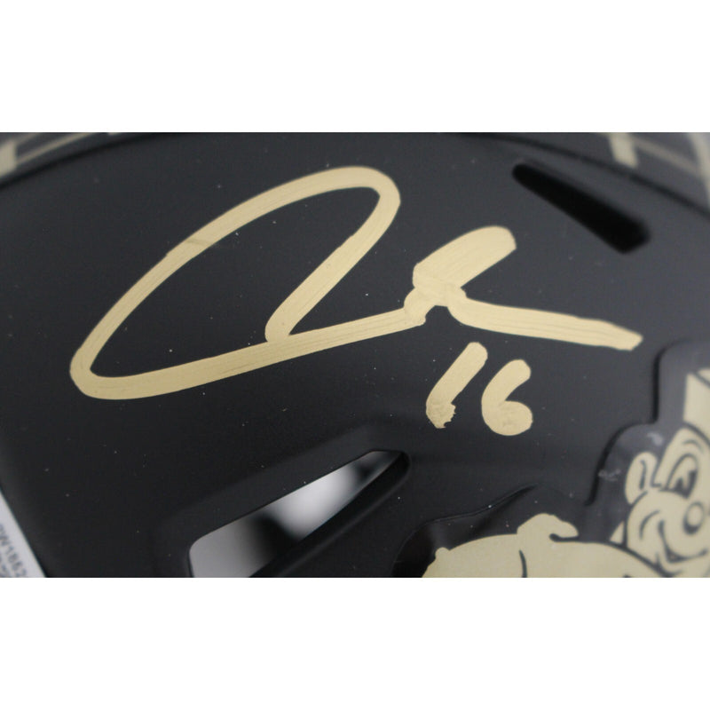 Aidan O'Connell Signed Purdue Boilermakers Vintage Pete Mini Helmet Inscribed