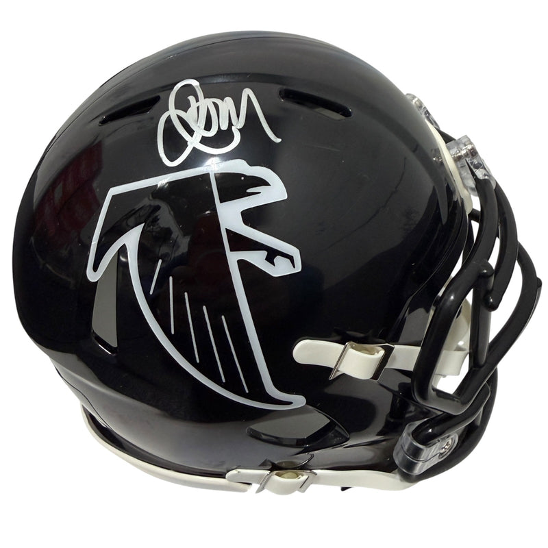 Jamal Anderson Signed Atlanta Falcons Throwback Mini Helmet