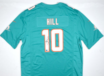 Tyreek Hill Signed Miami Dolphins Nike Teal Jersey