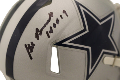 Gil Brandt Autographed Dallas Cowboys Speed Mini Helmet Beckett HOF