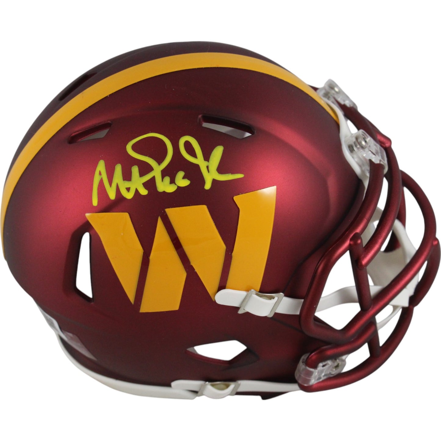 Magic Johnson Signed Washington Commanders Speed Mini Helmet