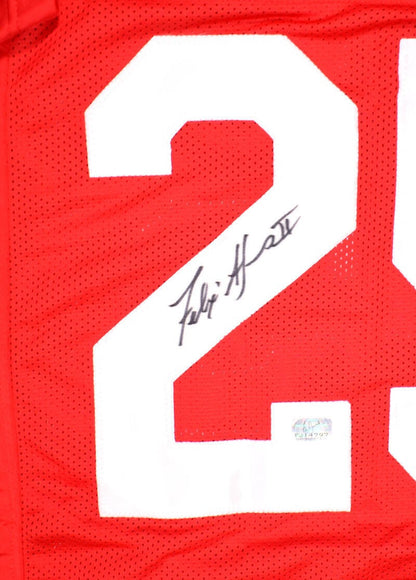 Felix Jones Signed Red Custom Football Jersey