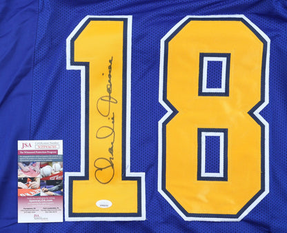 Charlie Joiner Autographed Los Angeles Chargers Blue Custom Jersey
