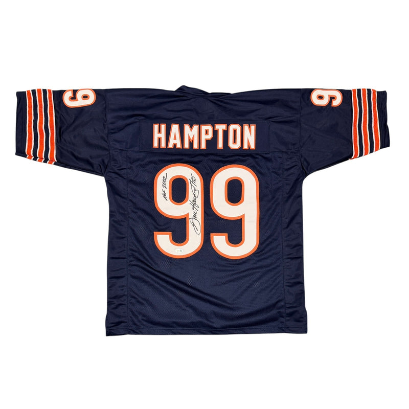 Dan Hampton Signed Chicago Bears Custom Jersey (HOF 2002) JSA COA