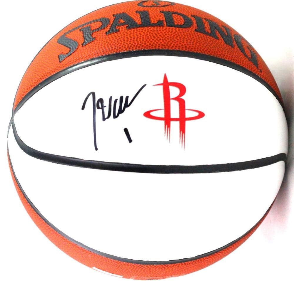 John Wall Autographed Houston Rockets White Panel Basketball