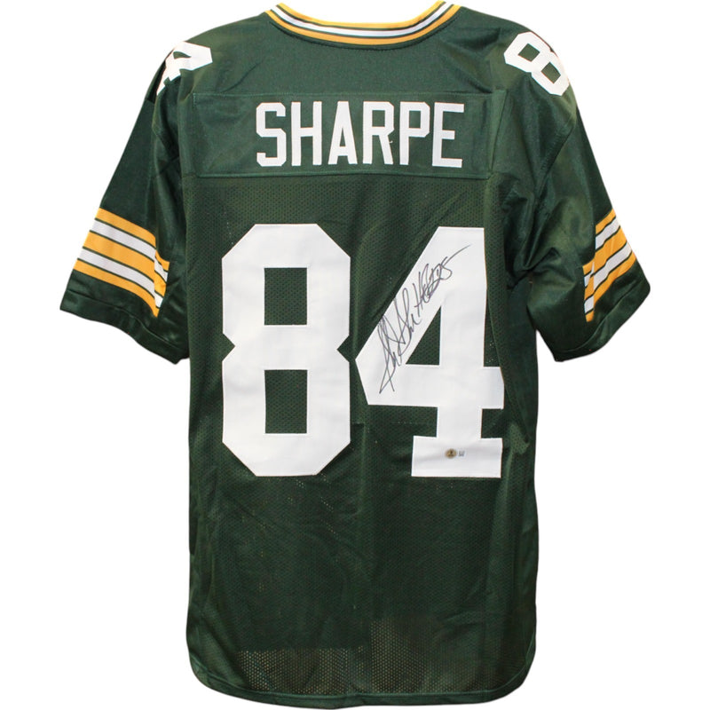 Sterling Sharpe Autographed Custom Football Jersey (HOF Inscription)
