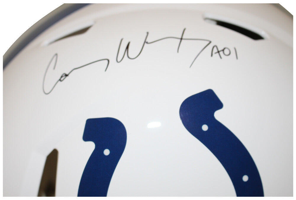 Carson Wentz Signed Indianapolis Colts Riddell Authentic Speed Helmet