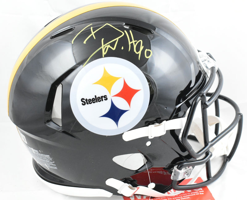 T.J. Watt Signed Pittsburgh Steelers Full Size Speed Authentic Helmet