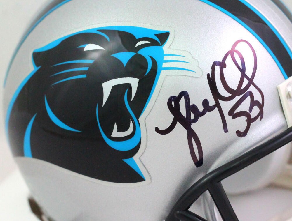 Luke Kuechly Signed Carolina Panthers Black Mini Helmet