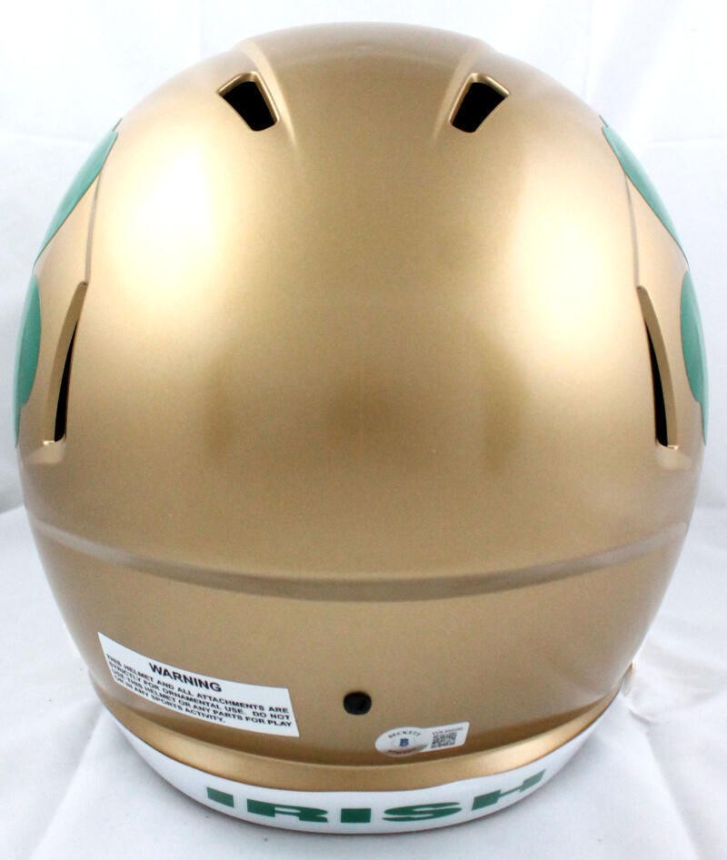 Michael Mayer Signed Notre Dame Full Size Shamrock Speed Helmet