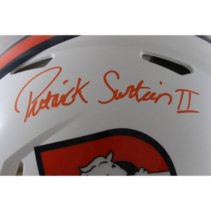 Patrick Surtain Full Size Helmet - Denver Broncos 2023 Alternate Authentic