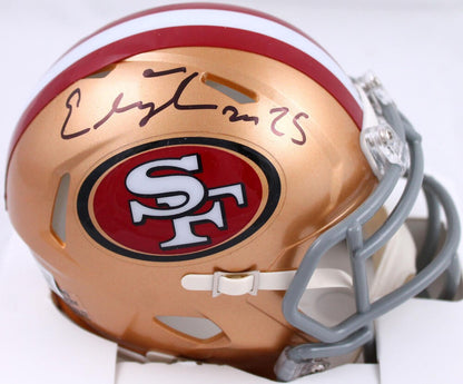 Elijah Mitchell Signed San Francisco 49ers Speed Mini Helmet