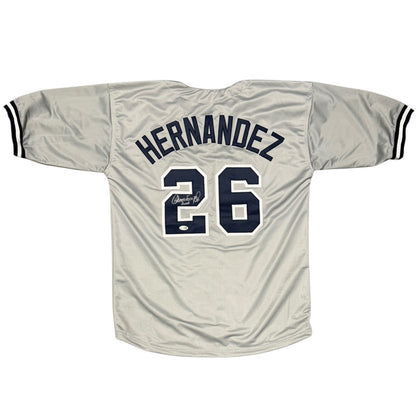 Orlando Hernandez Signed New York Yankees Custom Jersey (JSA COA)