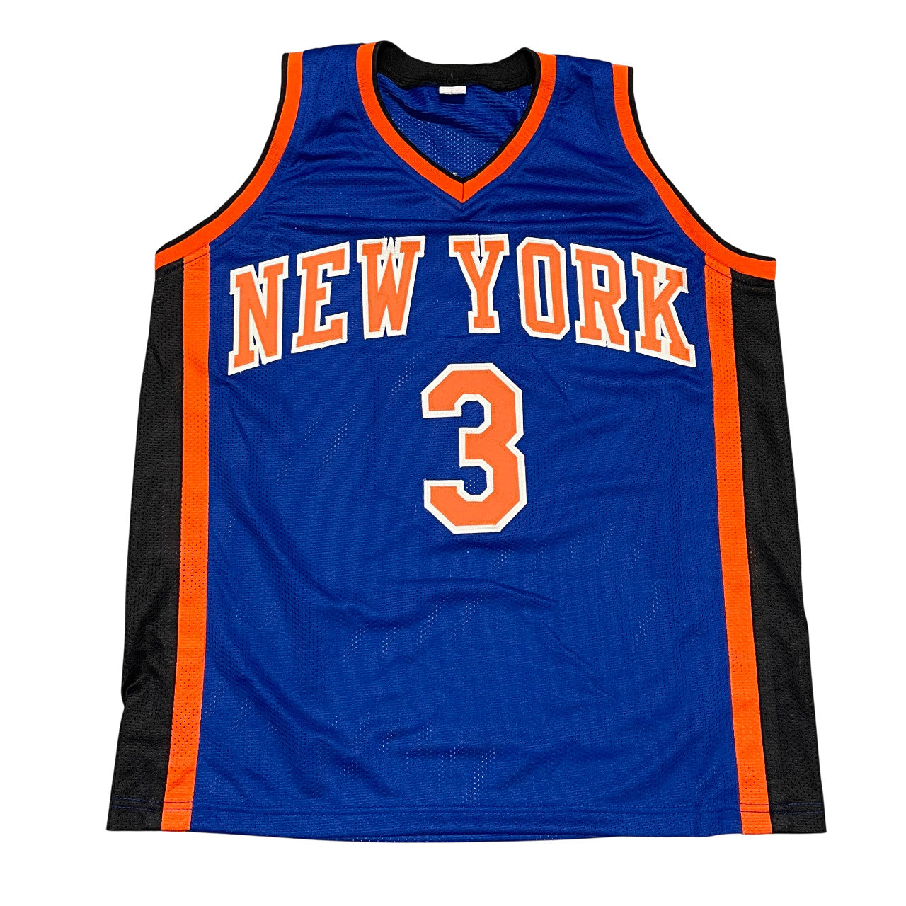 Stephon Marbury Signed New York Knicks Custom Blue Jersey (BAS COA)