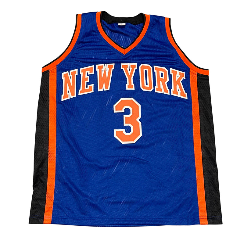Stephon Marbury Signed New York Knicks Custom Blue Jersey (BAS COA)